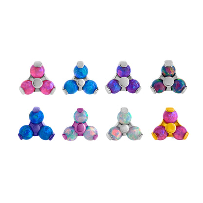 Tilum 14g-12g Internally Threaded Titanium Opal Trinity Top - Small - Price Per 1 - Painful Pleasures