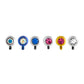 Tilum 14g–12g Internally Threaded 90° Swarovski Jeweled Titanium Ball — 4mm — Price Per 1