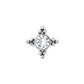 Tilum 14g-12g Internally Threaded Orbital Micron Bead Cluster Jewel Titanium Top - Price Per 1