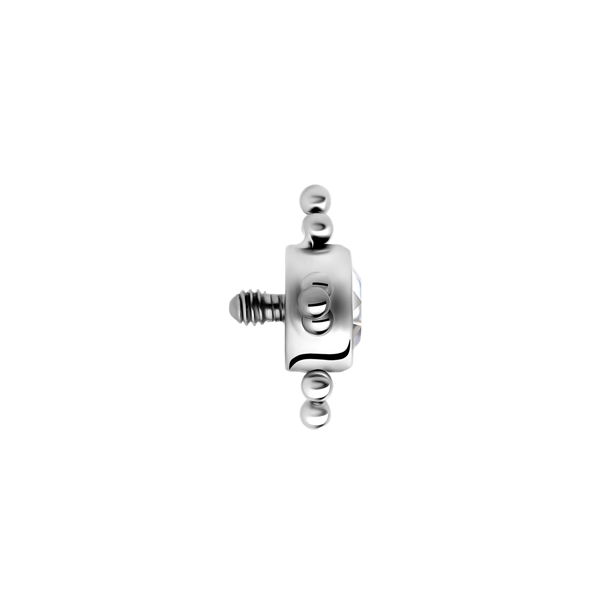 Tilum 14g-12g Internally Threaded Orbital Micron Bead Cluster Jewel Titanium Top - Price Per 1