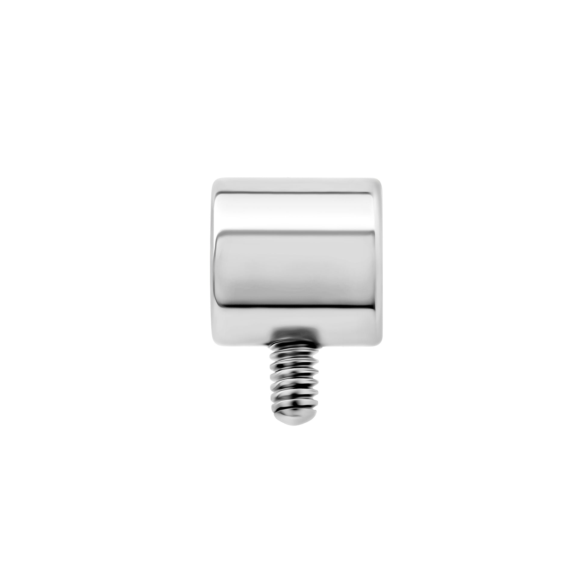 14g–12g Internally Threaded Titanium Adapter End for Barbell Jewelry — Price Per 1