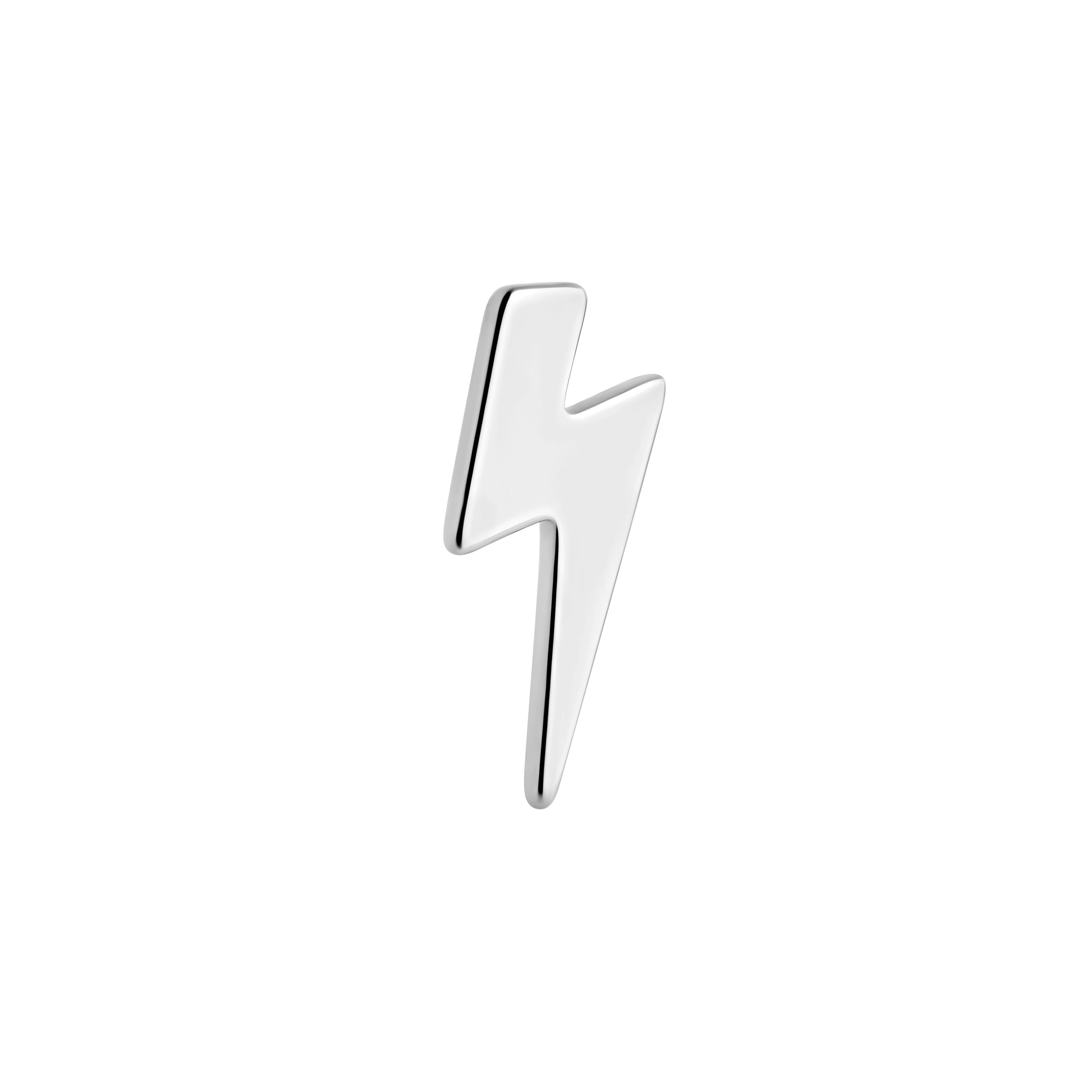 Tilum 14g-12g Internally Threaded Lightning Bolt Titanium Top - Price Per 1