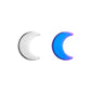 Tilum 18g-16g Crescent Moon Titanium Top - Price Per 1