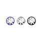 Tilum 14g-12g Internally Threaded Swarovski Jewel Titanium Top - Pick Size - Price Per 1