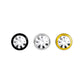 Tilum 14g-12g Internally Threaded Swarovski Jewel Titanium Top - Pick Size - Price Per 1