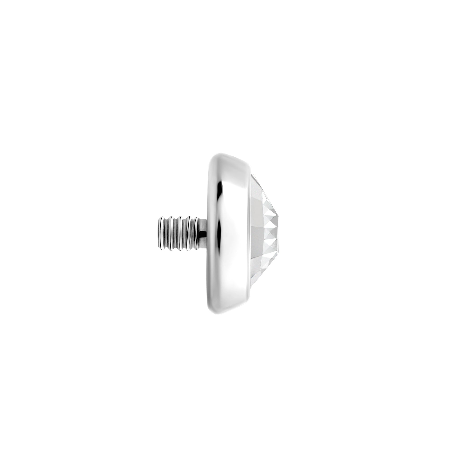 Tilum 14g-12g Internally Threaded Swarovski Jewel Titanium Top - Pick Size - Price Per 1