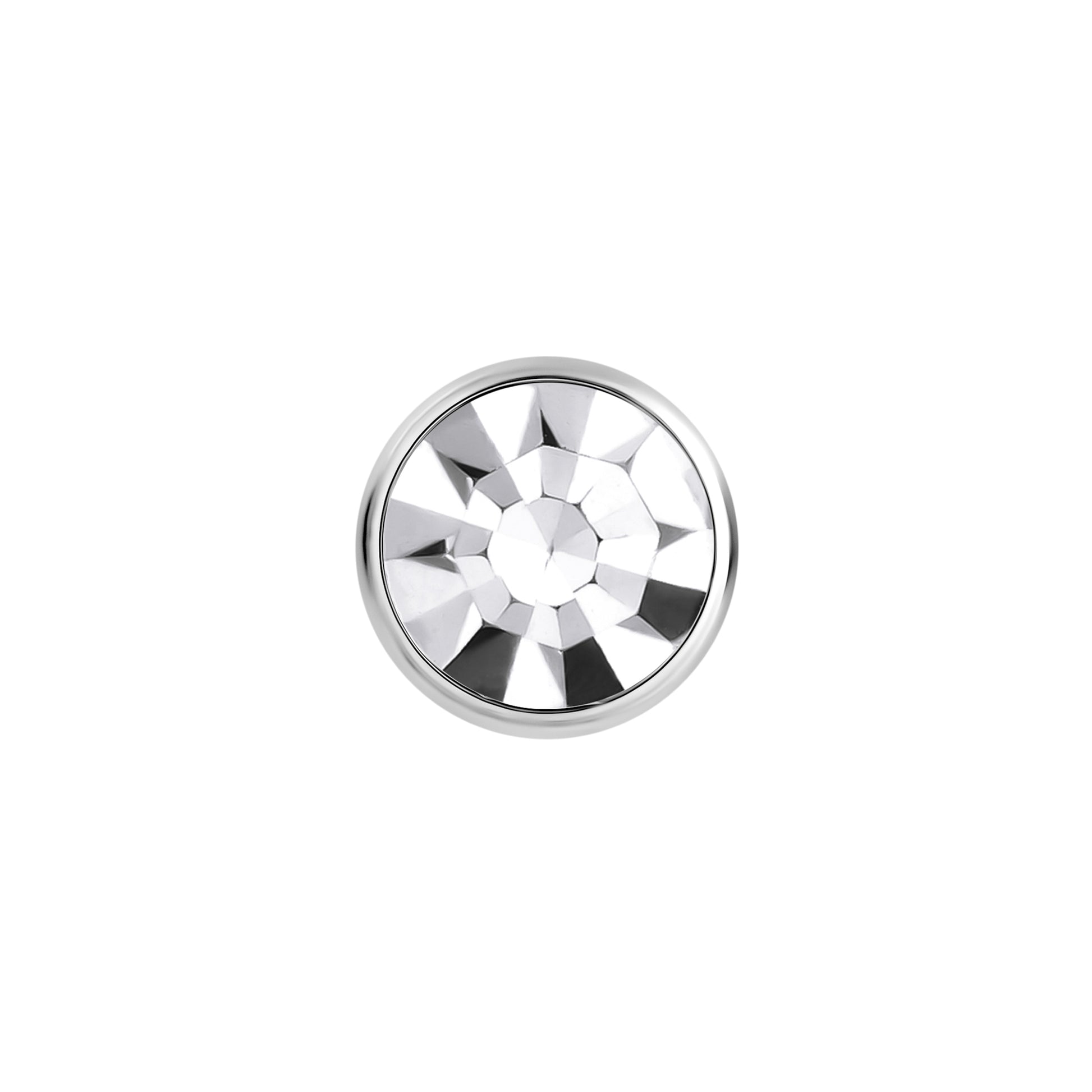 Tilum 14g-12g Internally Threaded Swarovski Jewel Titanium Top - Pick Size - Price Per 1