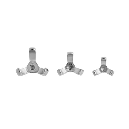 Tilum 14g-12g Internally Threaded Titanium 3-Prong Setting Top - Price Per 1 - Painful Pleasures