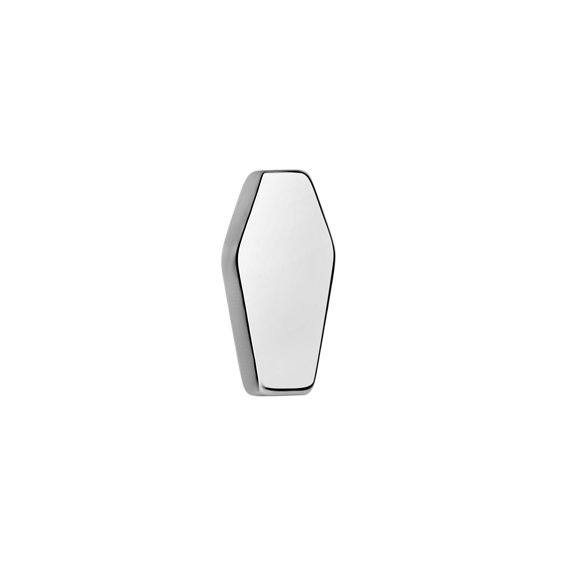 Tilum 18g-12g Internally Threaded Titanium Coffin Top - Price Per 1