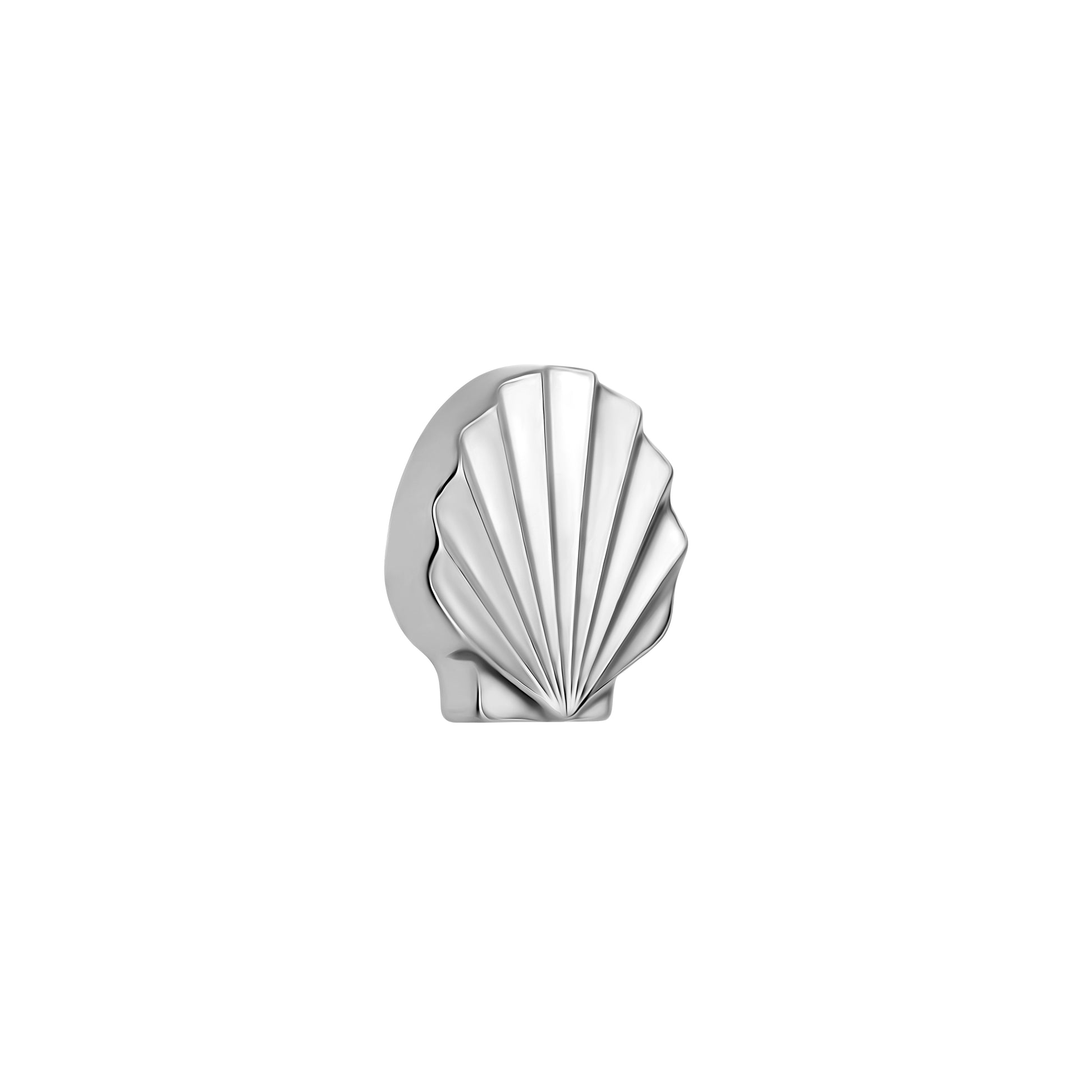 Tilum 18g-16g Internally Threaded Seashell Titanium Top - Price Per 1