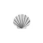 Tilum 18g-16g Internally Threaded Seashell Titanium Top - Price Per 1