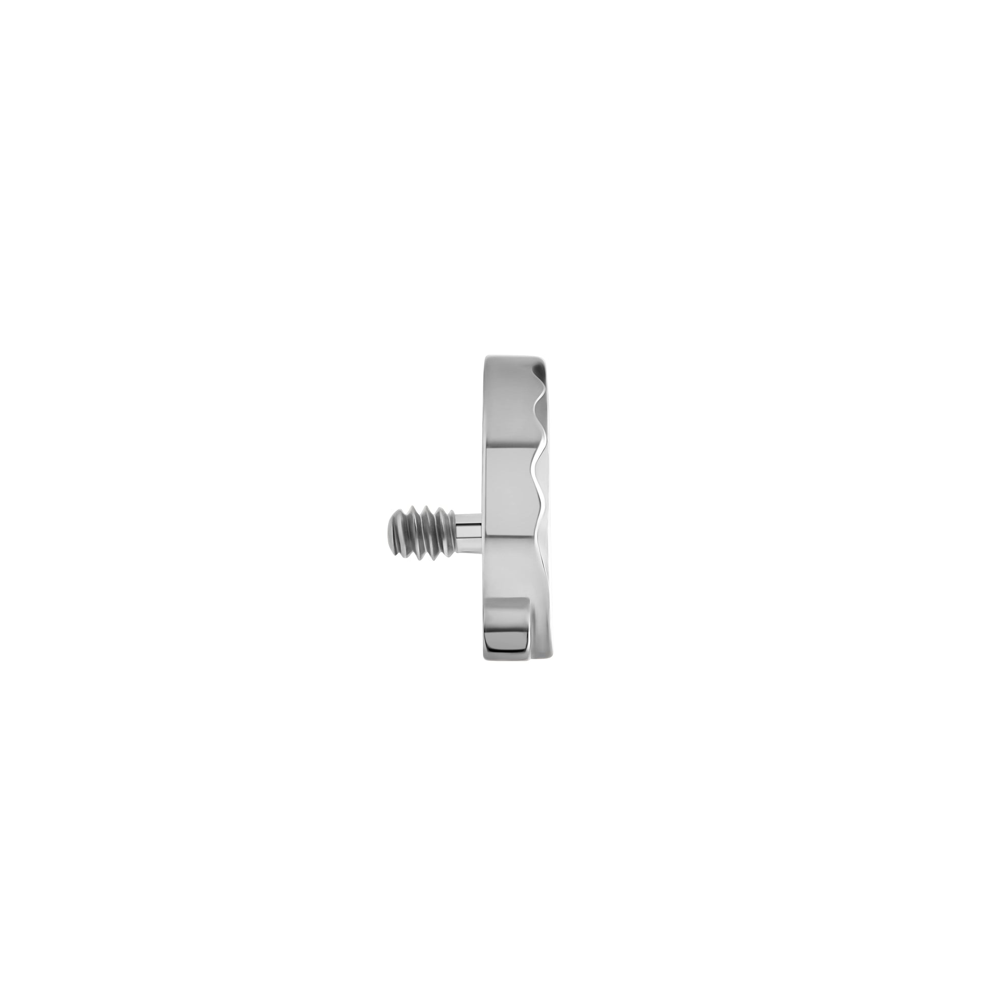 Tilum 18g-16g Internally Threaded Seashell Titanium Top - Price Per 1