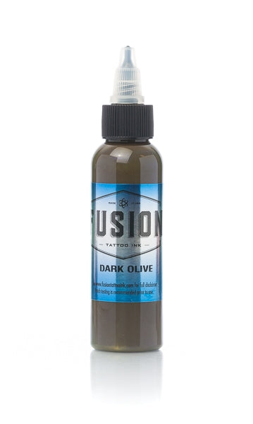Dark Olive — Fusion Tattoo Ink — Pick Size - Painful Pleasures