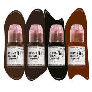 Dark Eyebrow Mini Set – Perma Blend – 4 1/2oz Bottles - Painful Pleasures