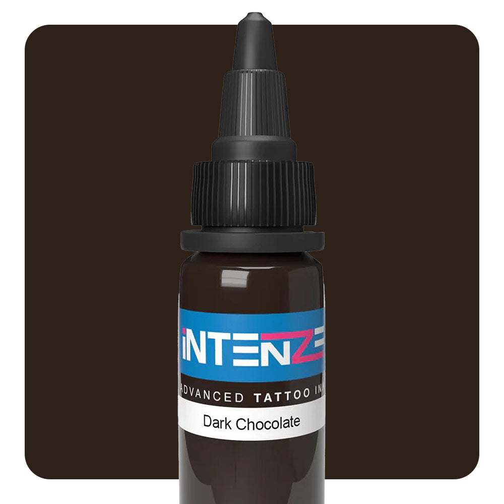1 Bottle of Intenze Tattoo Ink - 1/2oz - Pick Your Color Dark Chocolate 1/2oz