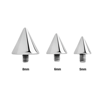 8g Internally Threaded Counter-Sunk Steel Cone - Price Per 1 - Painful Pleasures