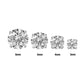 18g–16g Internally Threaded Crystal or Black Prong-Set Jewel Top — Price Per 1