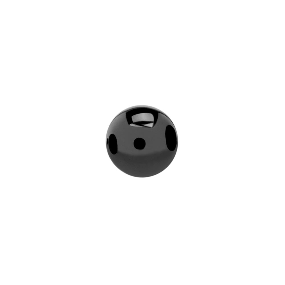 Tilum 14g-12g Internally Threaded PVD Black Titanium Ball - Price Per 1 - Painful Pleasures
