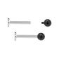 Tilum 14g-12g Internally Threaded PVD Black Titanium Ball - Price Per 1 - Painful Pleasures