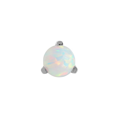 Tilum Titanium 18g–16g Internal Pronged Opal Ball — Price Per 1 - Painful Pleasures