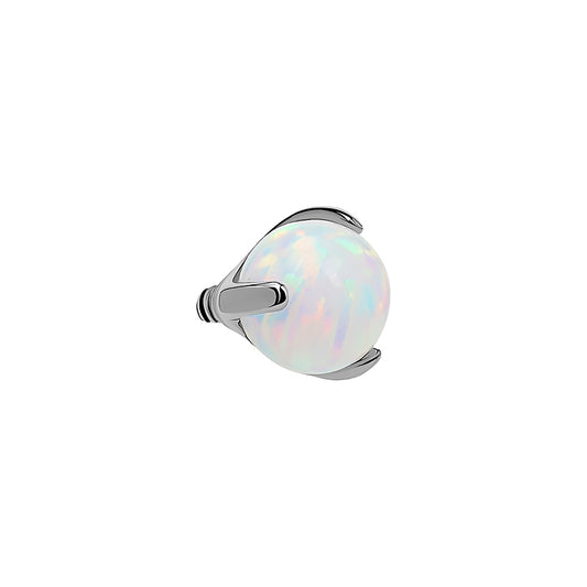 Tilum Titanium 14g–12g Internal Pronged Opal Ball — Price Per 1