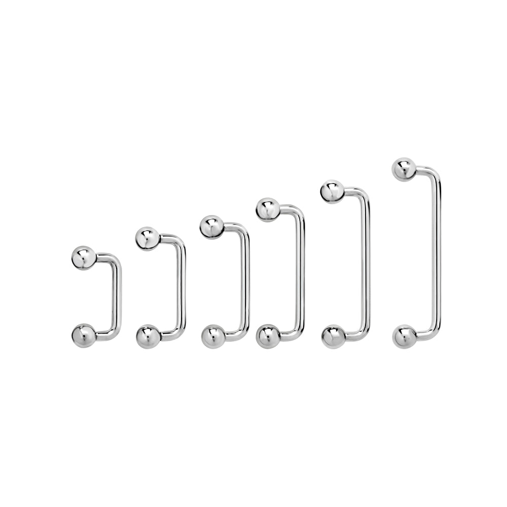 Tilum 14g Internally Threaded Titanium Surface Barbell with 2.75mm Rise - Price Per 1