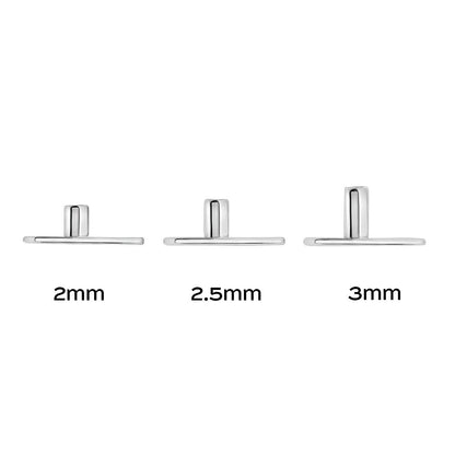 Tilum 14g Titanium Dermal Anchor with Two-Hole Oval Base - Price Per 1 - Painful Pleasures
