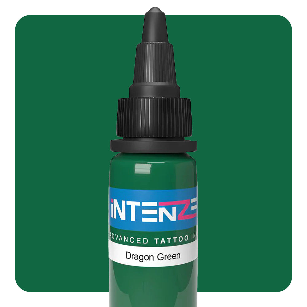 1 Bottle of Intenze Tattoo Ink - 1/2oz - Pick Your Color Dragon Green 1/2oz