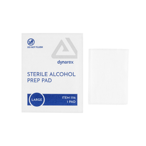 Dynarex Alcohol Prep Pads — Large — Box of 100 - Painful Pleasures