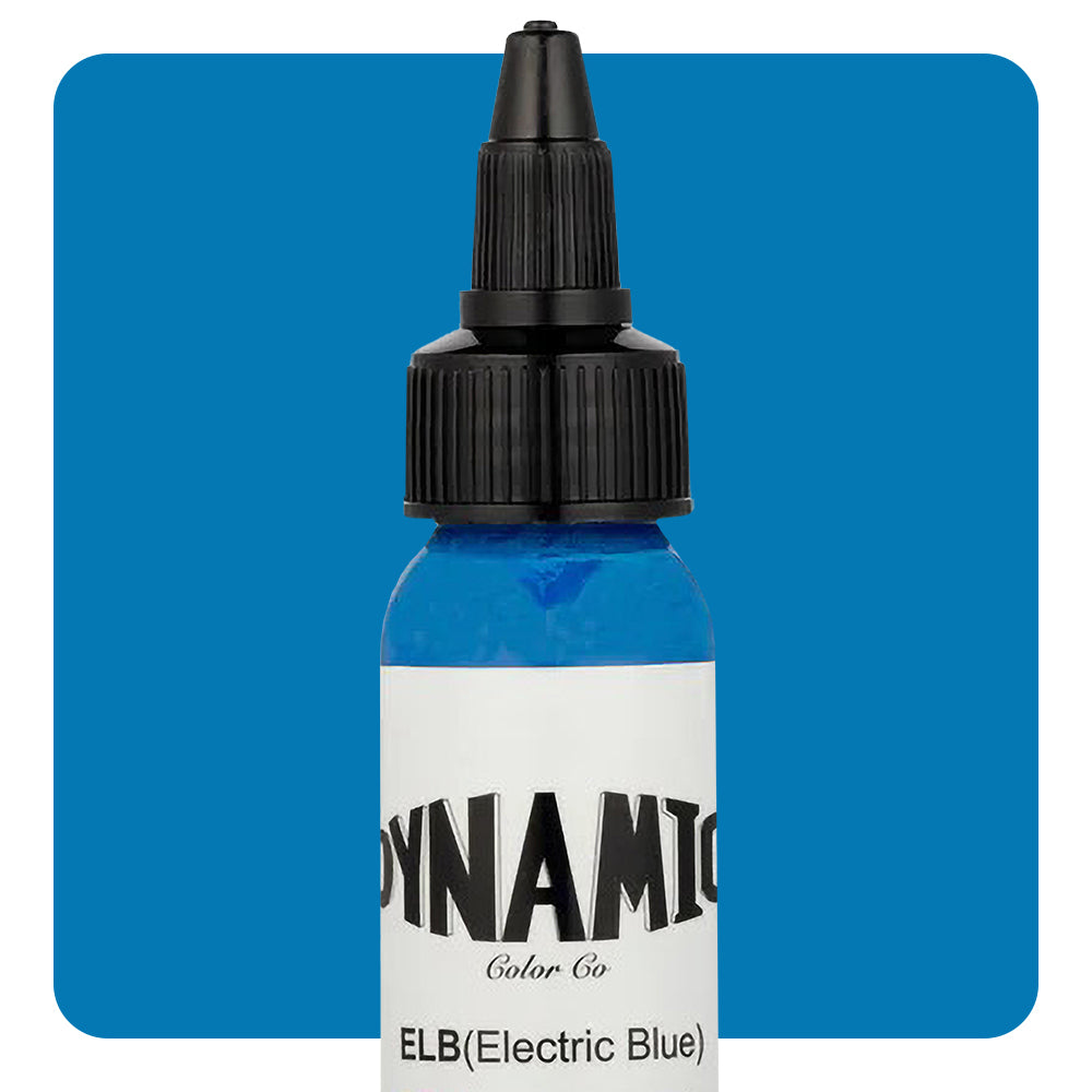 Dynamic Electric Blue Tattoo Ink - 1oz. Bottle