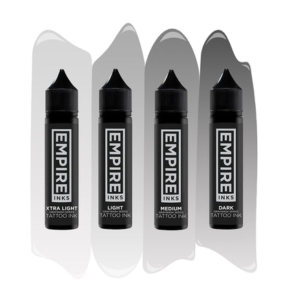 Empire Inks Graywash Series — 4-Stage Graywash Set — Pick Size - Painful Pleasures