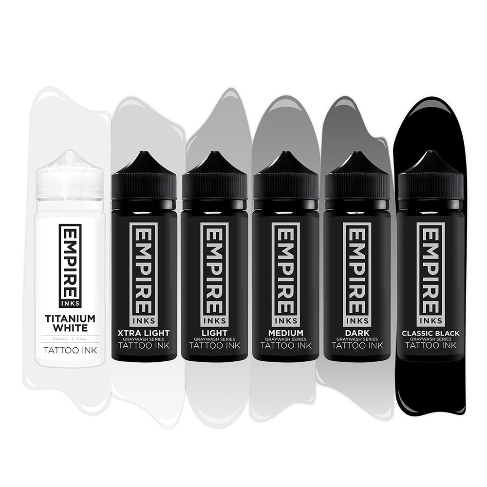 Empire Inks Graywash Series — 6-Bottle Full Set — Pick Size