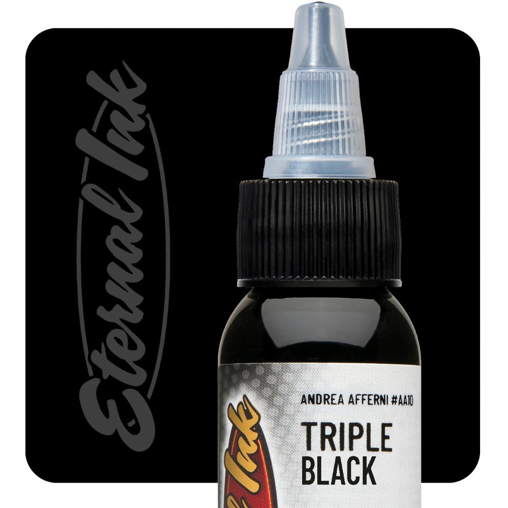 Triple (Tribal) Black —  Eternal Tattoo Ink — Pick Your Size