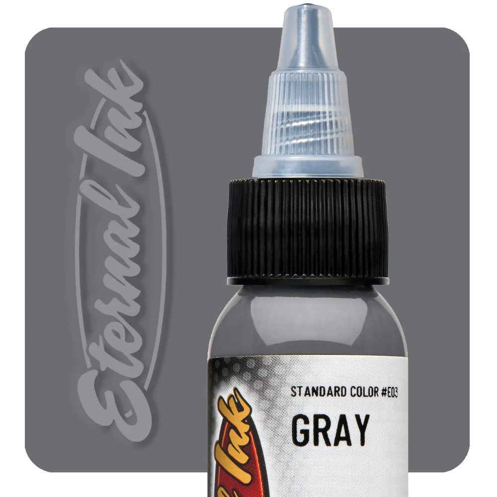 Eternal Tattoo Ink - 1/2 oz Bottle - Pick Your Color Gray