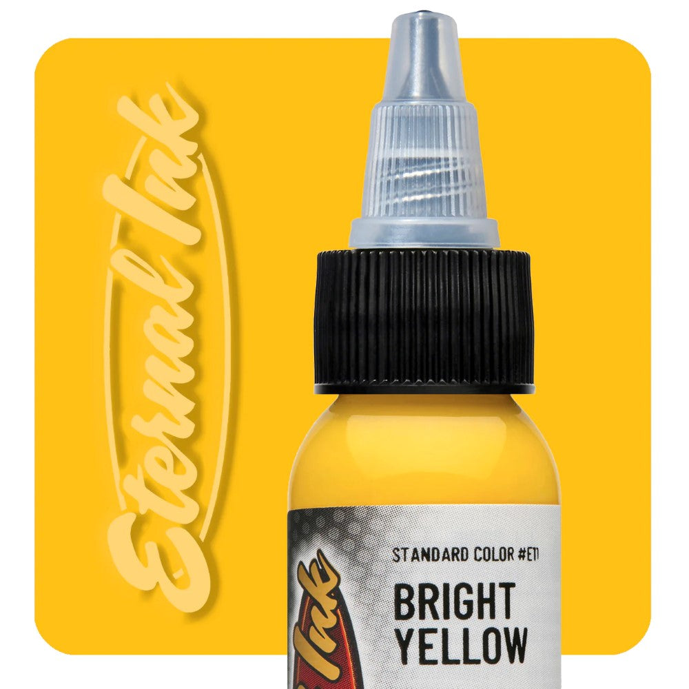 Eternal Tattoo Ink - 2oz Bottle - Pick Your Color Bright Yellow 2oz