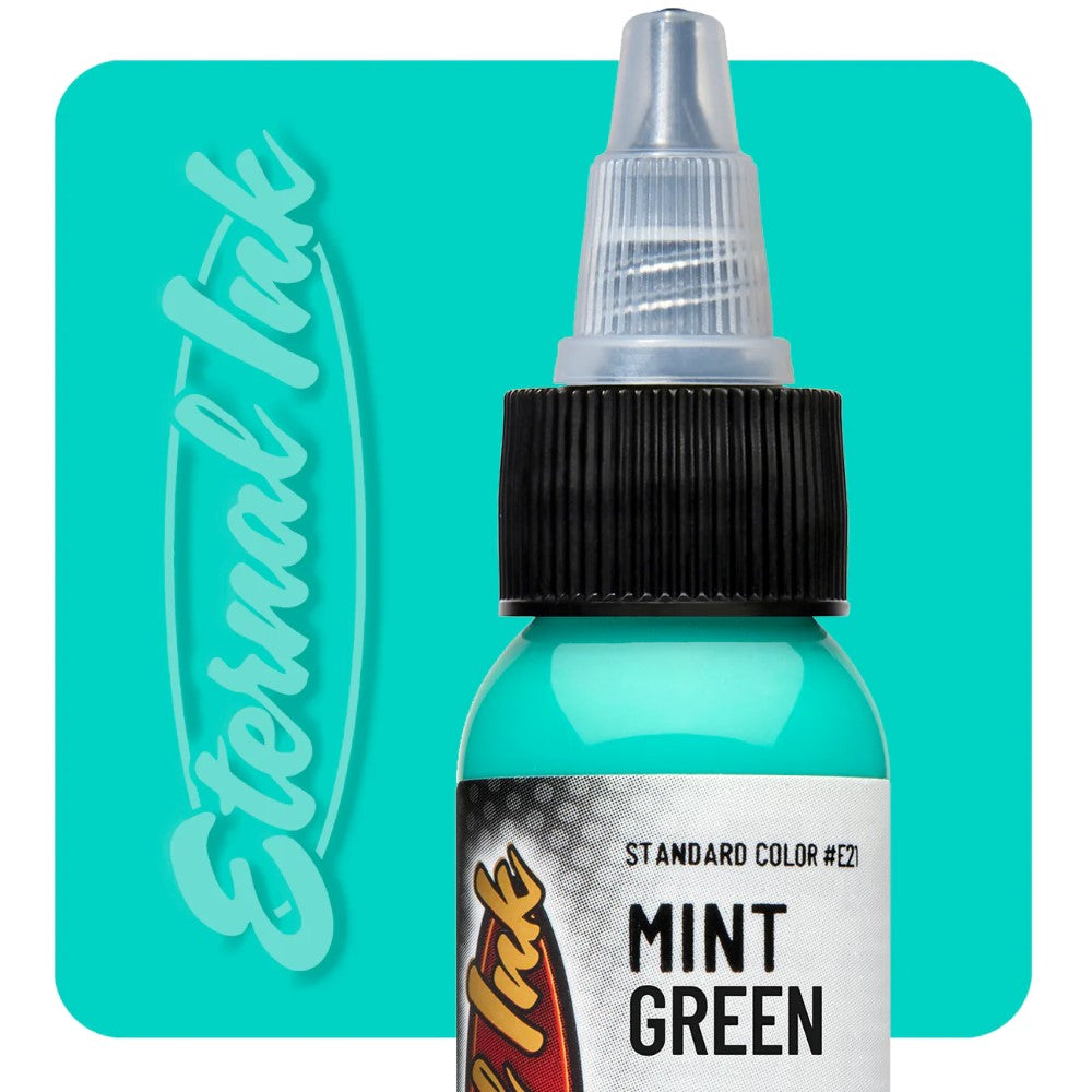 Eternal Tattoo Ink - 1/2 oz Bottle - Pick Your Color Mint Green