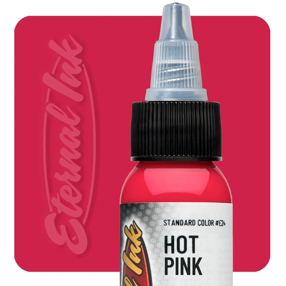 Eternal Tattoo Ink - 1/2 oz Bottle - Pick Your Color Hot Pink