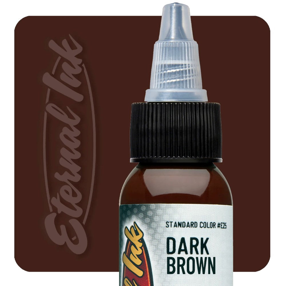 Dark Brown — Eternal Tattoo Ink — Pick Size