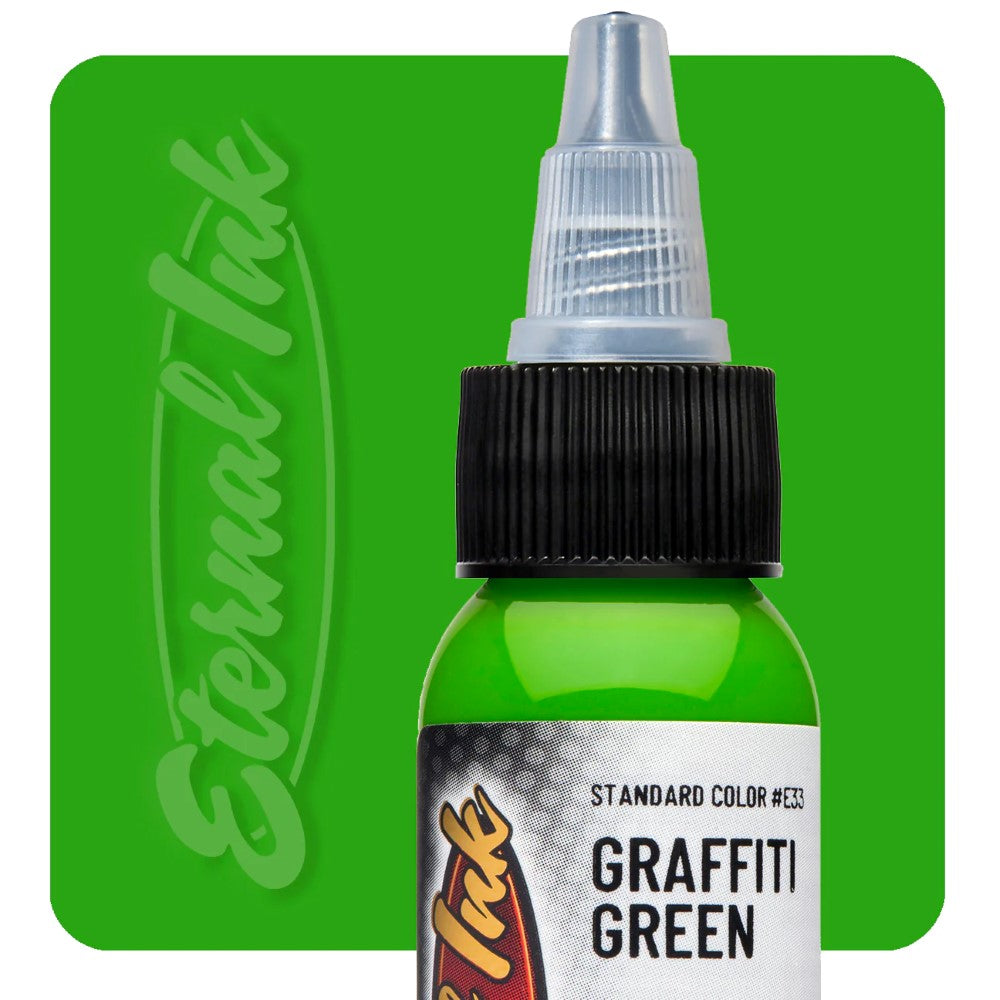 Eternal Tattoo Ink - 4oz Bottle - Pick Your Color Graffiti Green 4oz