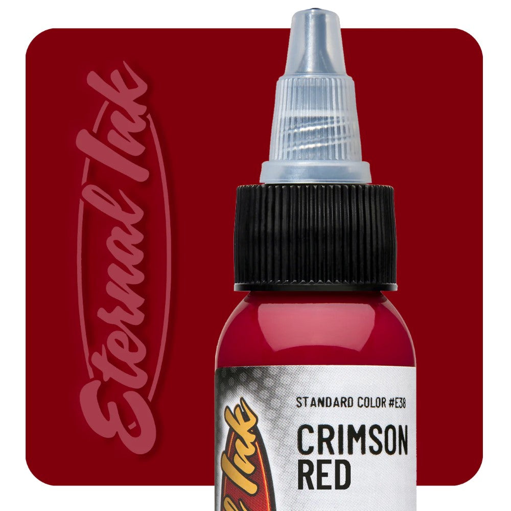 Eternal Tattoo Ink - 2oz Bottle - Pick Your Color Crimson Red 2oz