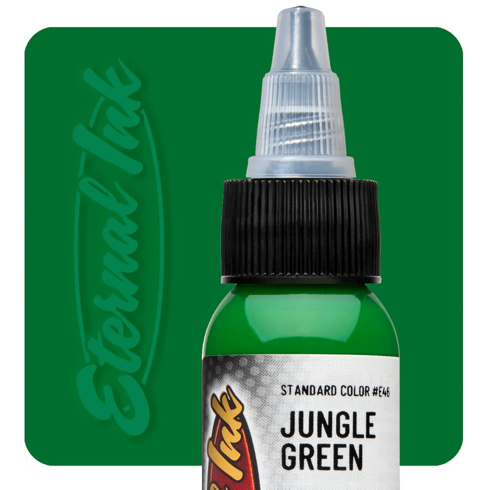 Eternal Tattoo Ink - 1/2 oz Bottle - Pick Your Color Jungle Green