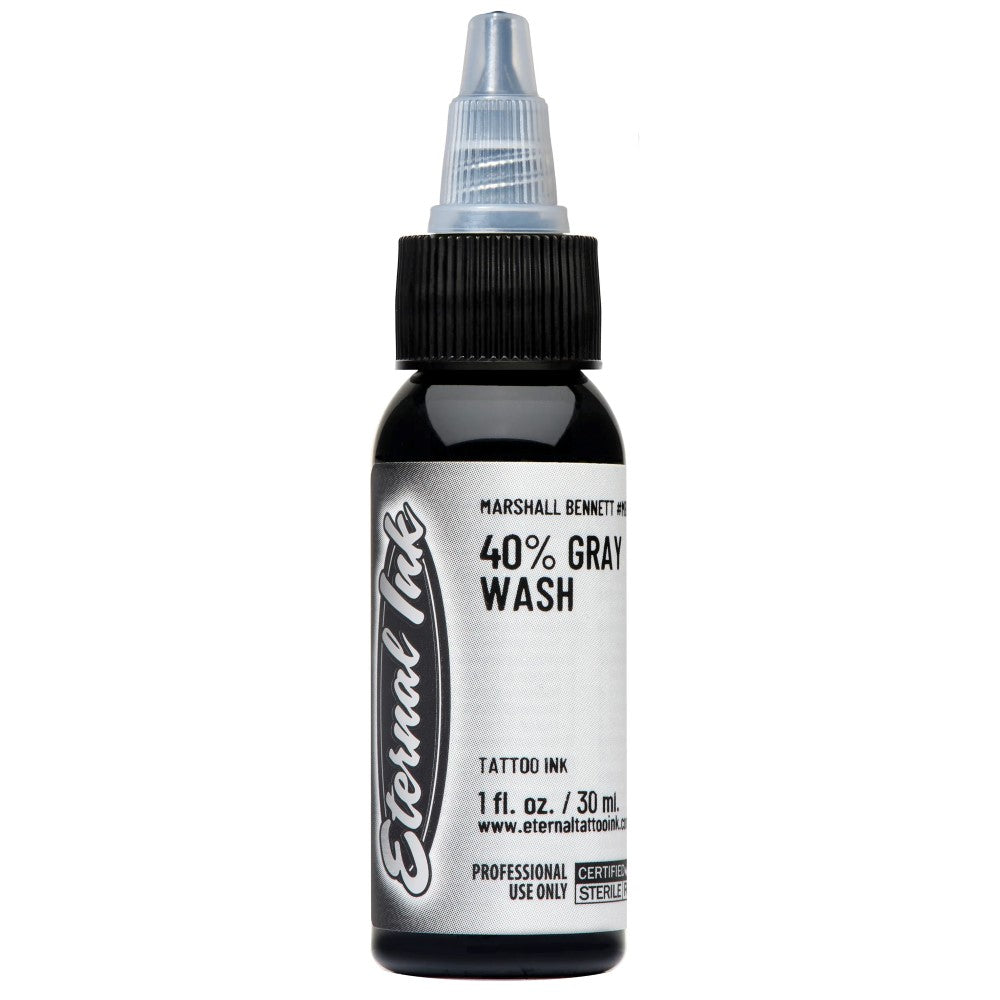 Marshall Bennett 40% Gray Wash — Eternal Tattoo Ink — Pick Size
