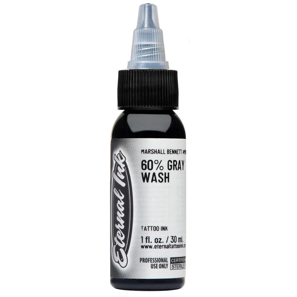 Marshall Bennett 60% Gray Wash — Eternal Tattoo Ink — Pick Size
