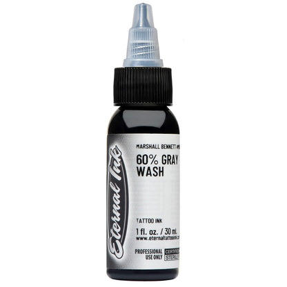 Marshall Bennett 60% Gray Wash — Eternal Tattoo Ink — Pick Size - Painful Pleasures