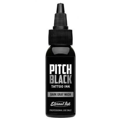 Pitch Black Dark Gray Wash — Eternal Ink — Pick Size - Painful Pleasures