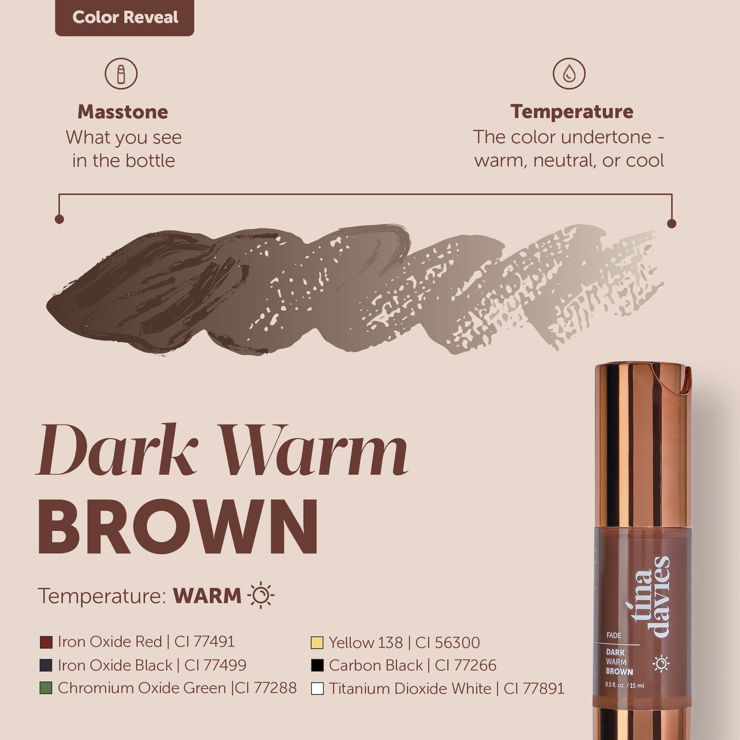Tina Davies FADE Dark Warm Brown— 1/2oz Bottle - Painful Pleasures