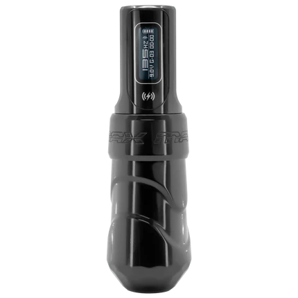 FK Irons Flux Max Tattoo Machine with 2 PowerBolt 2.0 — Pick Stroke Length and Color