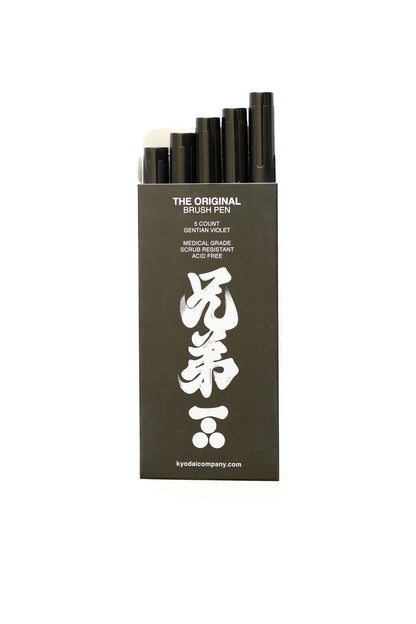 Kyōdai Firm-Tip Brush Pens — Pack of 5 Gentian Violet