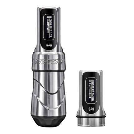 FK Irons Flux Max Tattoo Machine with 2 PowerBolt 2.0 — Pick Stroke Length and Color