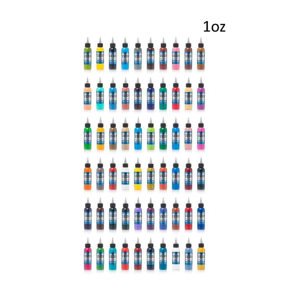 Fusion 60-Color Full Set — Fusion Tattoo Ink — Pick Size